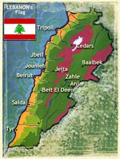 Lebanon's Map